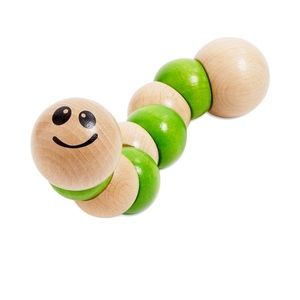 BeginAgain Green Earthworm Toddler Toy
